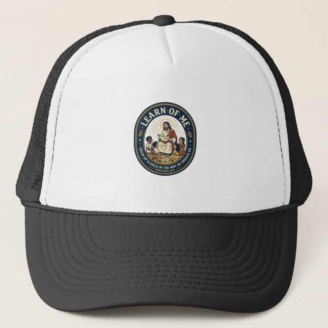 Jesus Teacher Assistant School Support Staff T-Shi Trucker Hat (Front)