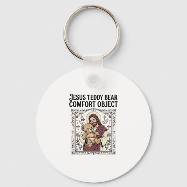 Jesus Teddy Bear Comfort Object Jesus Teddy Bear C Key Ring (Front)