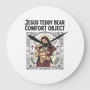 Jesus Teddy Bear Comfort Object Jesus Teddy Bear C Large Clock
