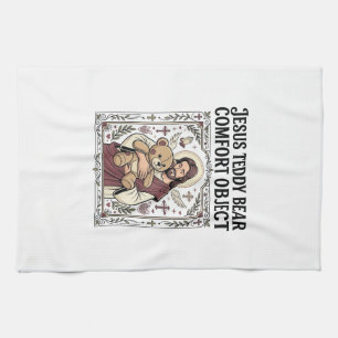 Jesus Teddy Bear Comfort Object Jesus Teddy Bear C Tea Towel