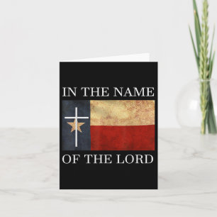 Jesus Texas Christian  Card
