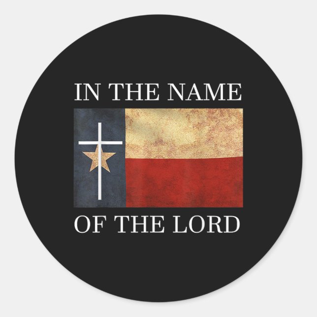 Jesus Texas Christian  Classic Round Sticker (Front)