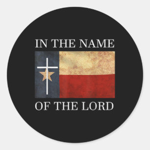 Jesus Texas Christian  Classic Round Sticker