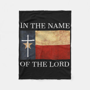 Jesus Texas Christian Fleece Blanket