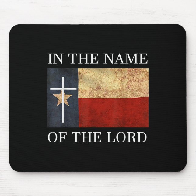 Jesus Texas Christian  Mouse Mat (Front)