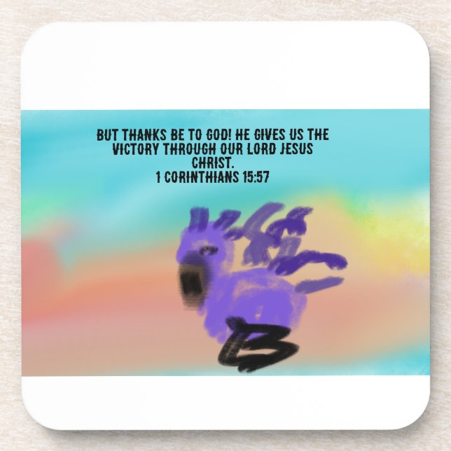 jesus thank you coaster (Front)