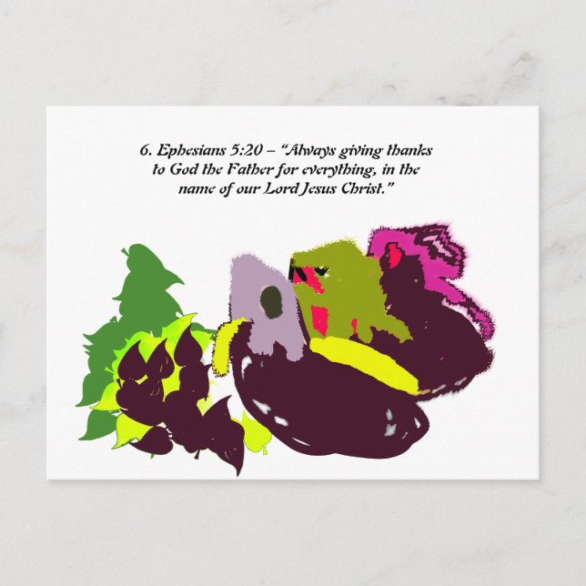 Jesus thanks  postcard (Front)