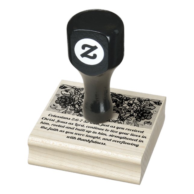 Jesus Thanks Rubber Stamp (Stamp)