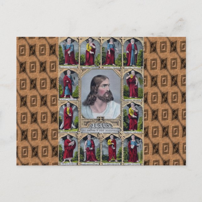 Jesus & The 12 Apostles Postcard (Front)