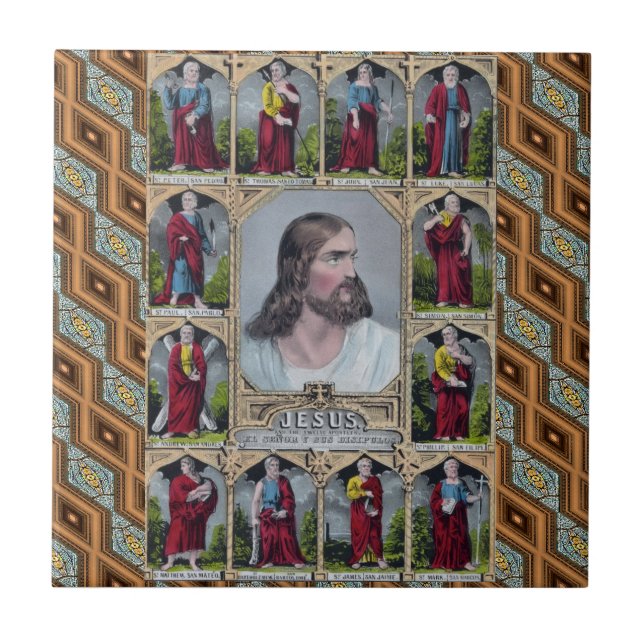 Jesus & The 12 Apostles Tile (Front)