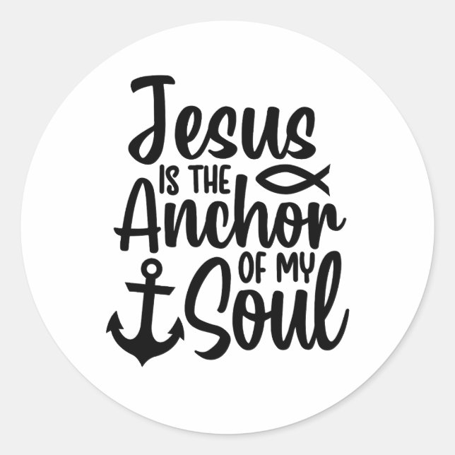 Jesus the Anchor of My Soul sticker  (Front)