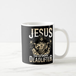 Jesus The Deadlifter Christian Gym Pump Cover Coffee Mug