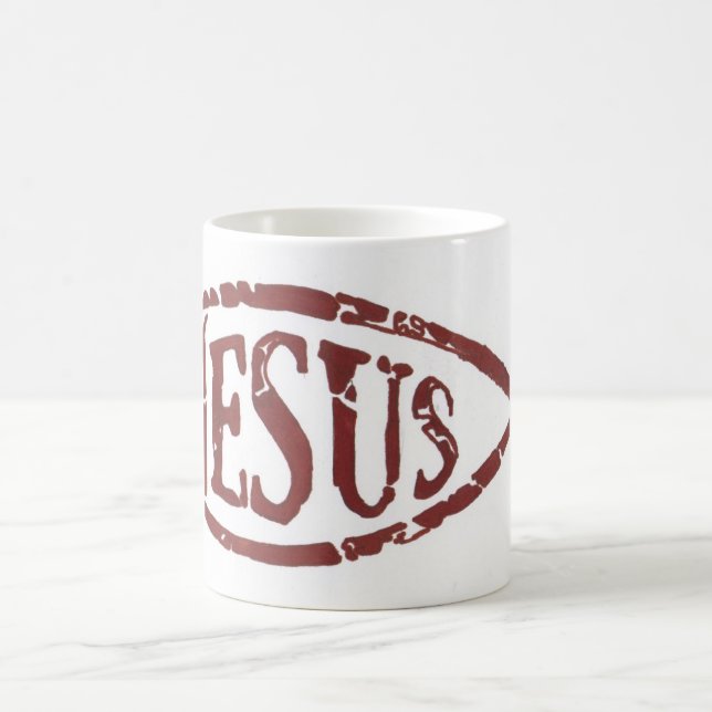 jesus the fish coffee mug (Center)