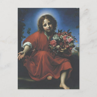 JESUS THE FLOWER CHILD POSTCARD