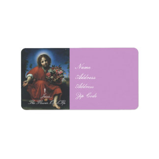 JESUS...THE FLOWER OF LIFE LABEL