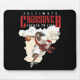 Jesus The Funny Basball Sports Player Christian Mouse Mat