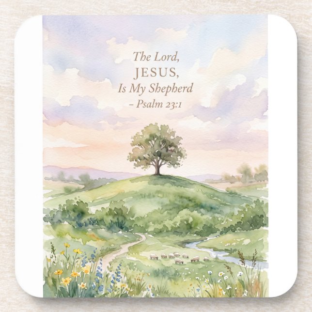 Jesus the Good Shepherd Coaster (Front)