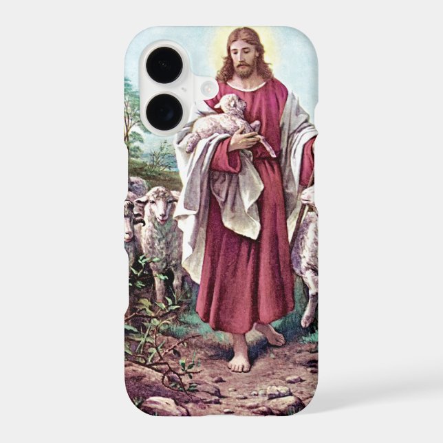 Jesus, the Good Shepherd iPhone Case (Back)