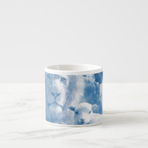 JESUS THE LAMB AND JESUS THE LION ESPRESSO CUP