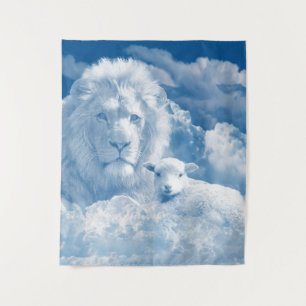 JESUS THE LAMB AND JESUS THE LION TAPESTRY