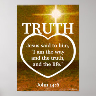 Jesus The Light Of Truth Bible Verse-Customize Poster