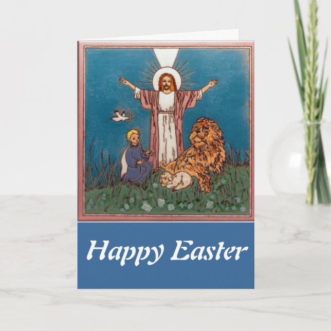 Jesus the Lion and the Lamb Holiday Card (Front)