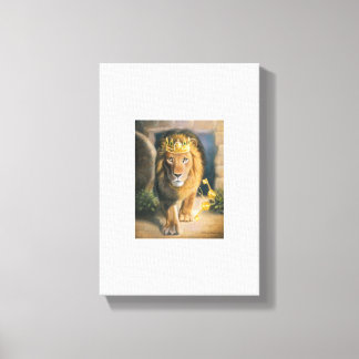 JESUS THE LION OF THE TRIBE OF JUDAH W/ KEYS CANVAS PRINT