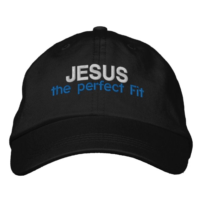 JESUS the perfect Fit Customise It Embroidered Hat (Front)