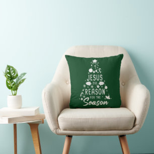 Jesus The Reason For The Season – Christmas Faith  Cushion