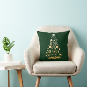 Jesus The Reason For The Season – Christmas Faith Cushion