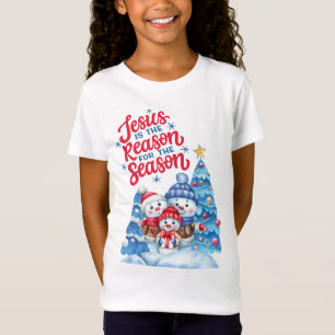 JESUS The Reason for The Season Matching Christian T-Shirt