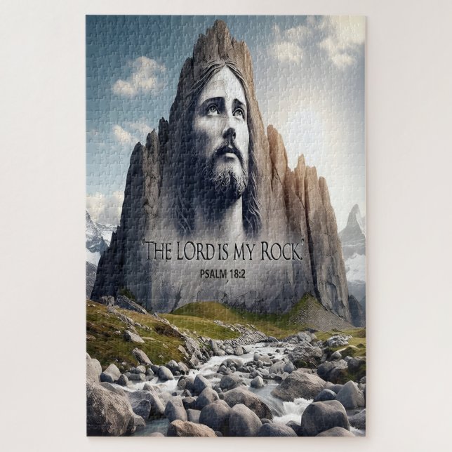 Jesus the Rock of Ages Jigsaw Puzzle (Vertical)