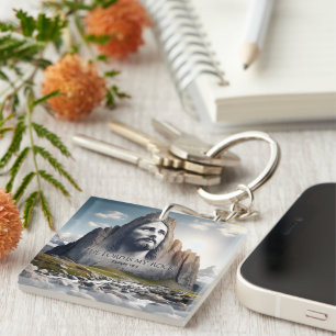 Jesus the Rock of Ages Key Ring