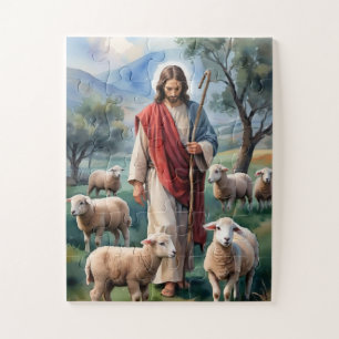 Jesus the shepherd jigsaw puzzle