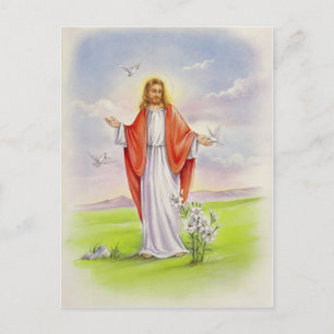 Jesus the shepherd postcard