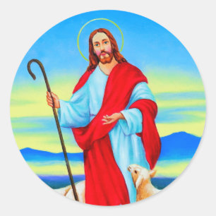Jesus the shepherd sticker