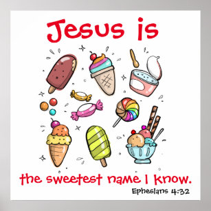 Jesus The Sweetest Name Poster