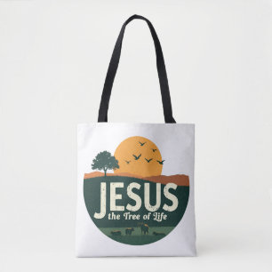 Jesus: The Tree of life Tote Bag