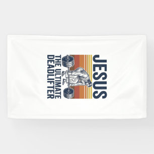 Jesus The Ultimate Deadlifter Vintage Gym Shirt_1 Banner