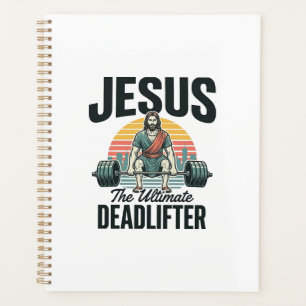 Jesus The Ultimate Deadlifter Vintage Planner