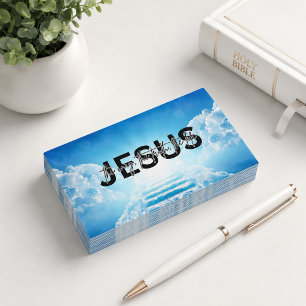 Jesus the Way Heaven Stairs Business Card
