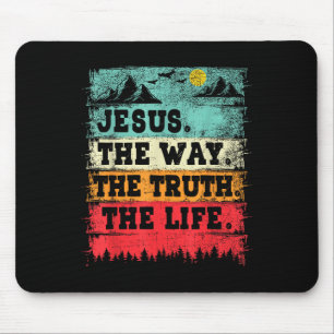 Jesus The Way The Truth And The Life Christian Ins Mouse Mat