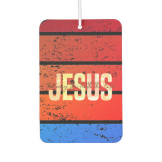Jesus, the way the truth and the life sunset car air freshener