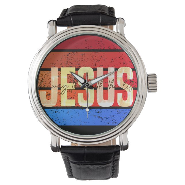 Jesus, the way the truth and the life sunset watch (Front)