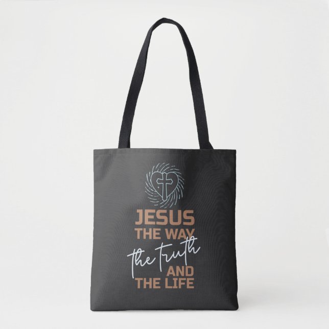 Jesus The Way The Truth And The Life Tote Bag (Front)