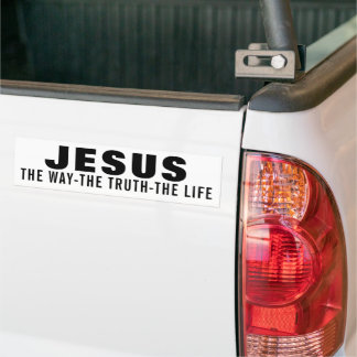 JESUS THE WAY THE TRUTH THE LIFE  BUMPER STICKER