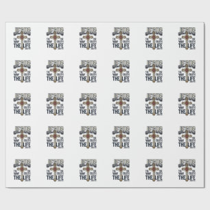 Jesus The Way The Truth The Life Christian Shirt Wrapping Paper