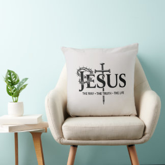 Jesus the way, the truth, the life! cushion
