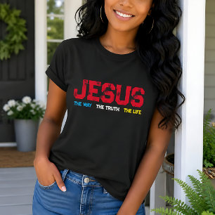 Jesus The Way The Truth The Life Grunge  T-Shirt
