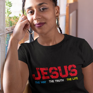 Jesus The Way The Truth The Life Grunge T-Shirt